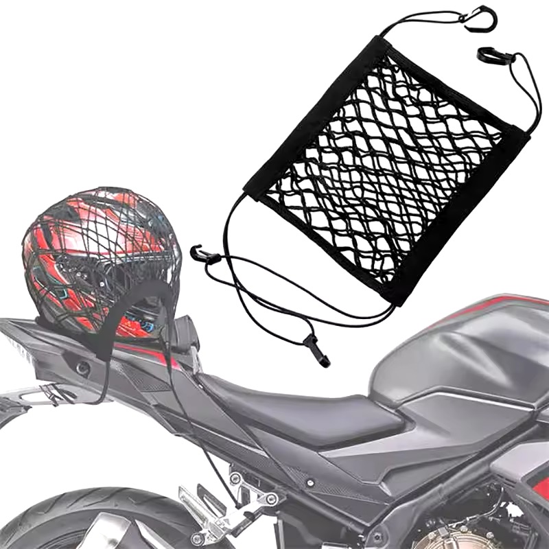 Car Storage Net Bag Mesh Storage Net Universal Stretchable Elastic Hook Between Seats