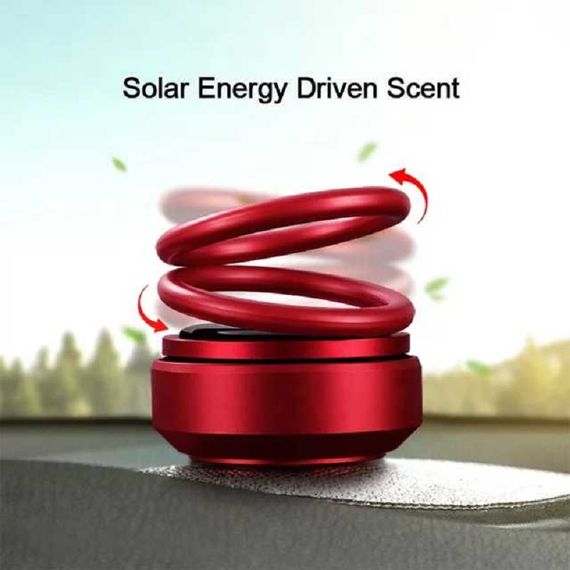 Solar Powered Car Fresheners, Rotating Purifier, Double-Ring