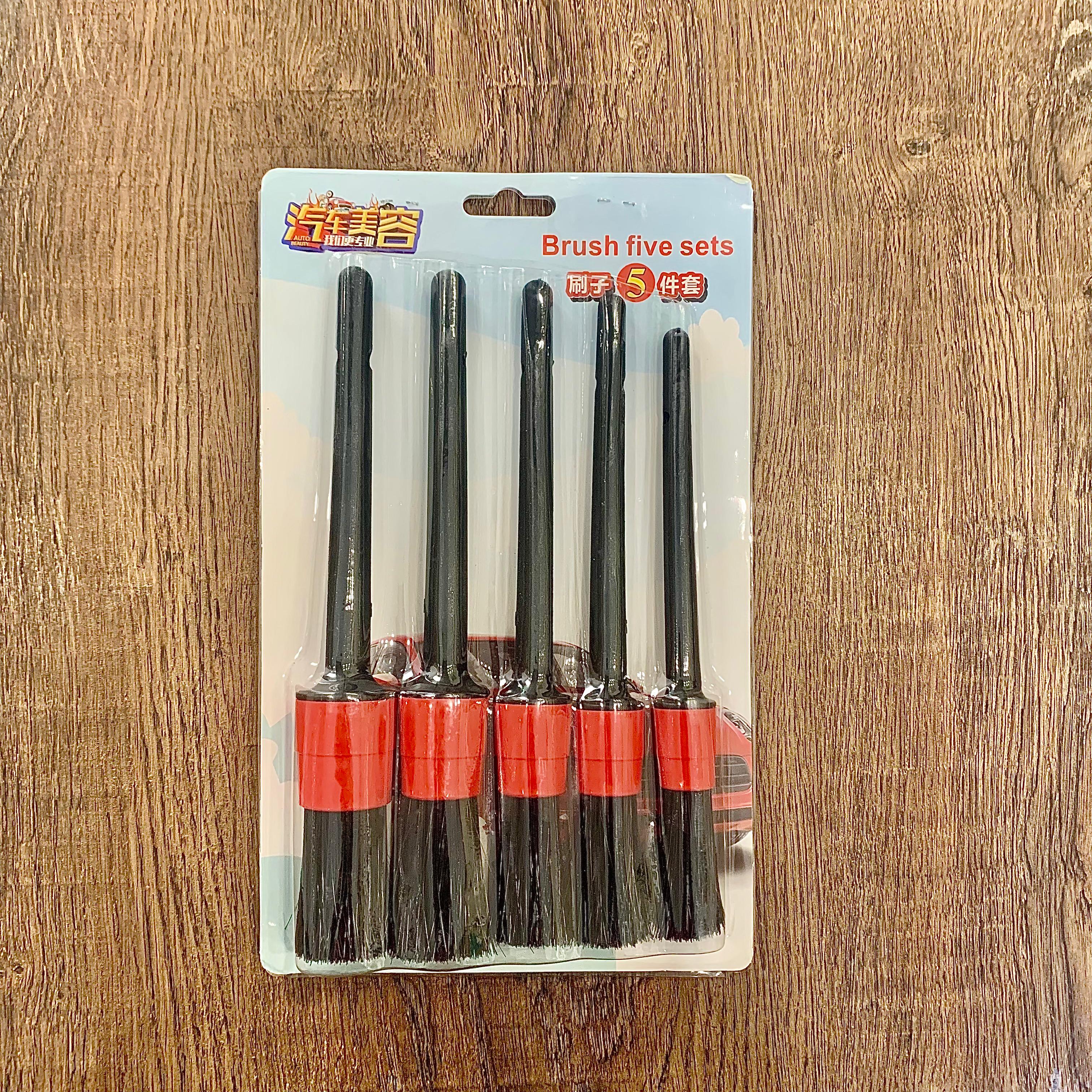 5pc Car Cleaning Tool Set Detail Brush