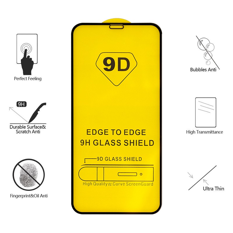 9D iPhone X & XS Glass Screen Protector | WISHHUB