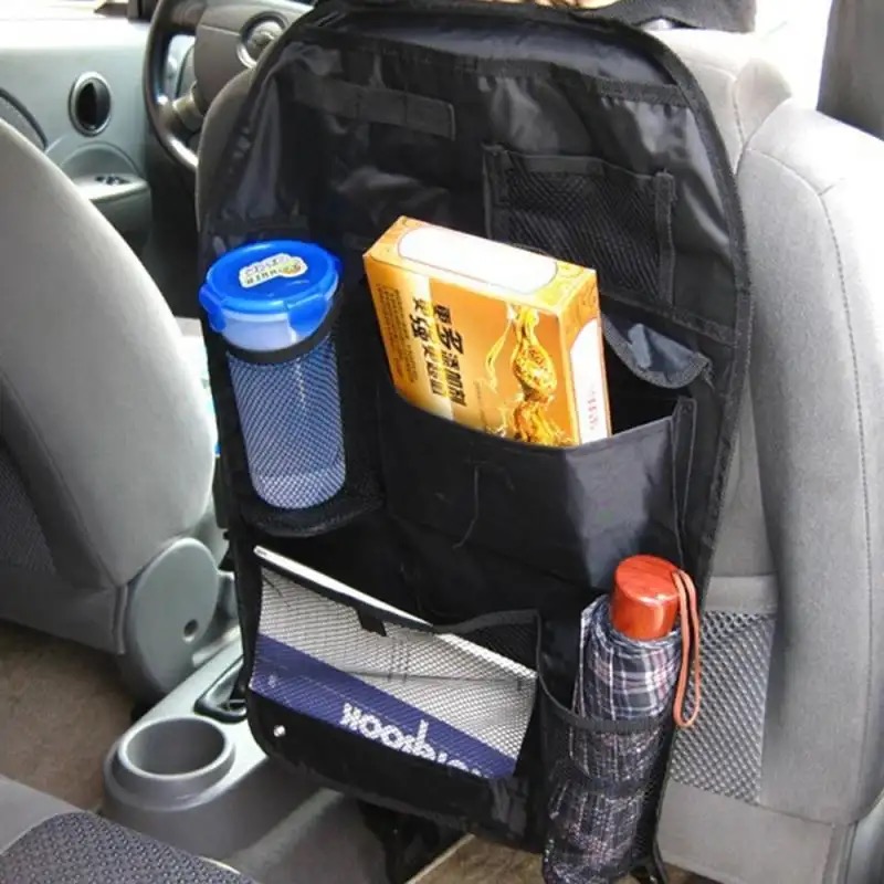Car Back Seat Storage Organizer Trash Net Holder Multi-Pockets