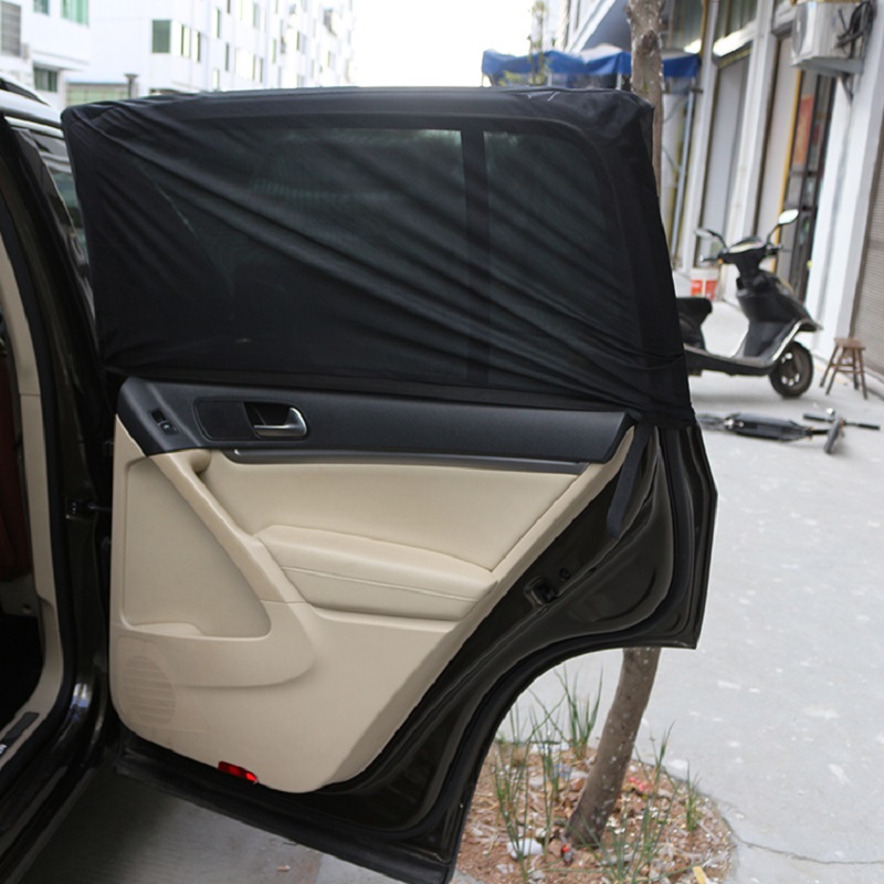 2pcs Steering Wheel Sunshade Covers Protector Sun Block Anti-heat