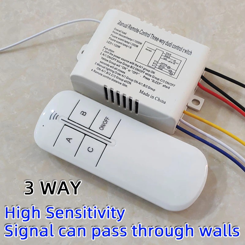 Two Way Remote Control Switch 220V Digital Light Wireless Wall Remote  Control On/Off Switch Transmitter