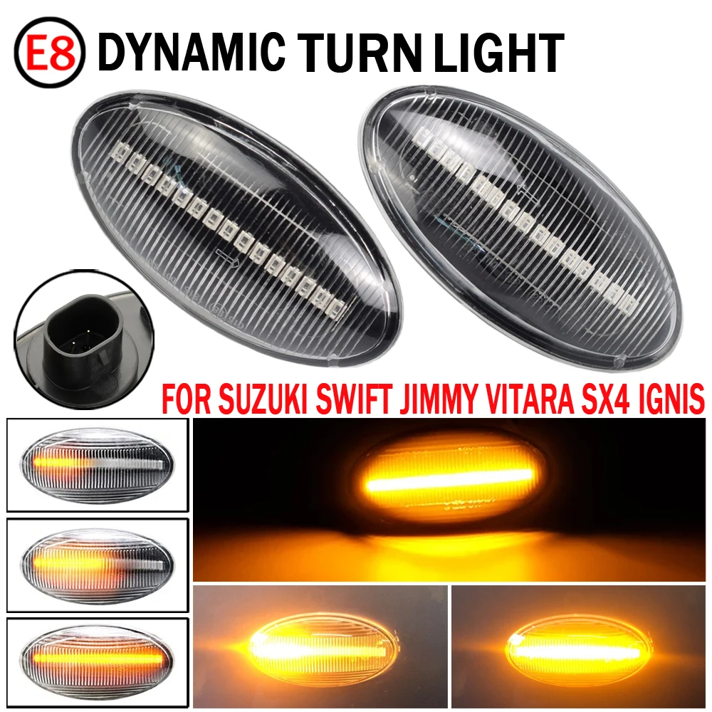 2Pcs Led Light Amber Indicator For Suzuki Swift / Alto