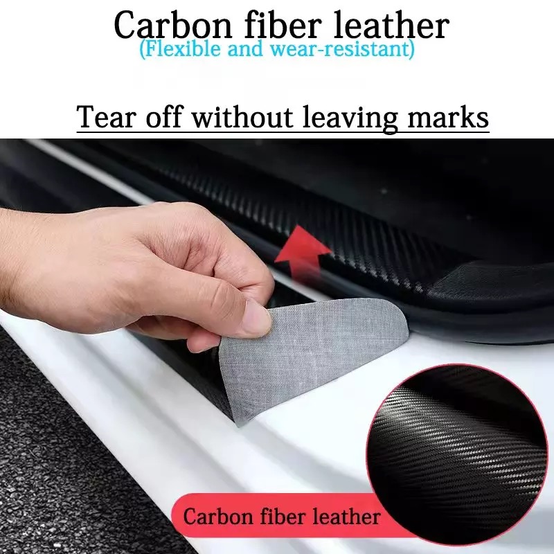 4Pcs Car Door Carbon Fiber Anti Stepping Protection Stickers Haval